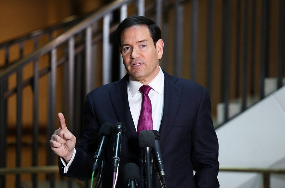Ngoại trưởng Mỹ Marco Rubio phát biểu về tình hình ở Iran.Ảnh: Reuters