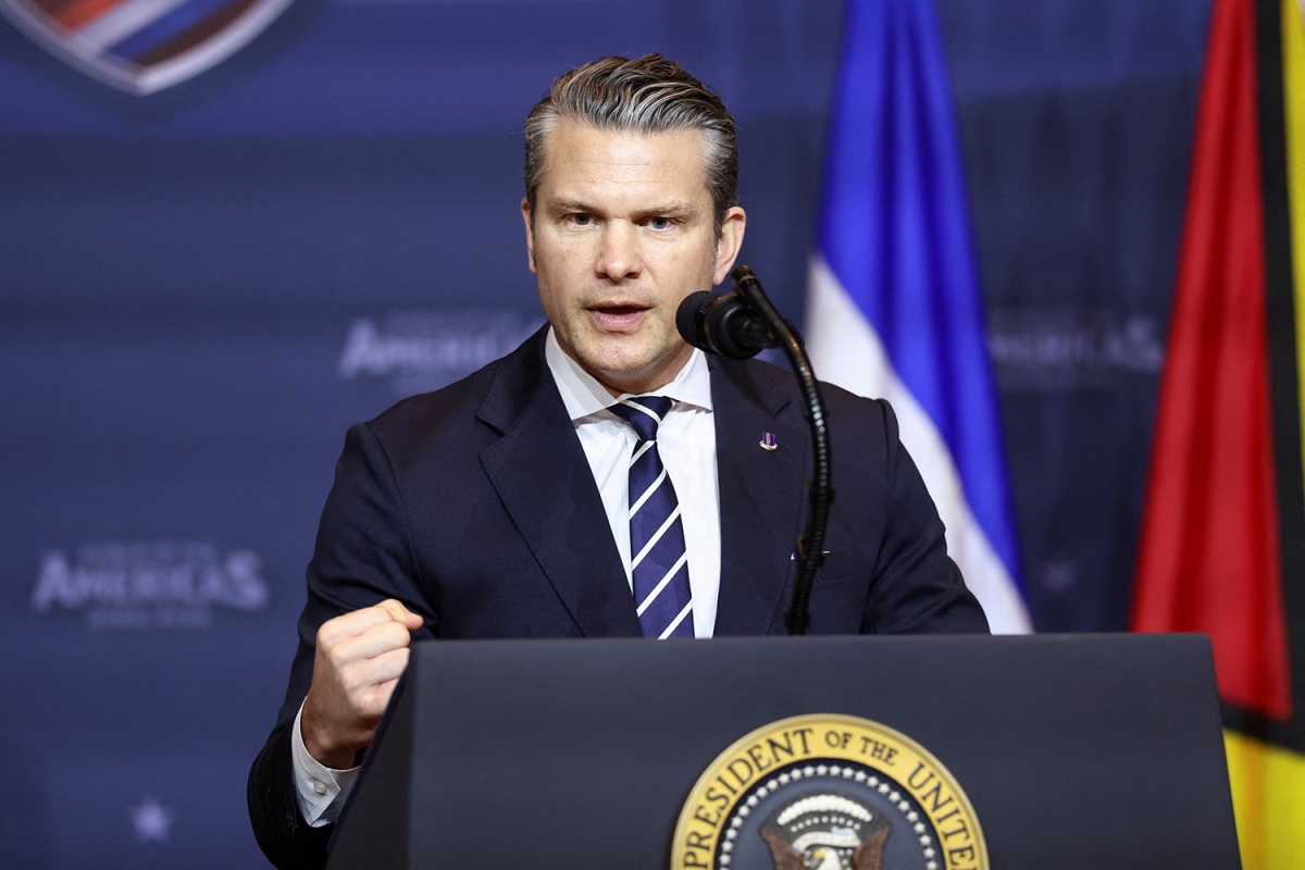 Bộ trưởng Quốc phòng Mỹ Pete Hegseth. Ảnh: Reuters