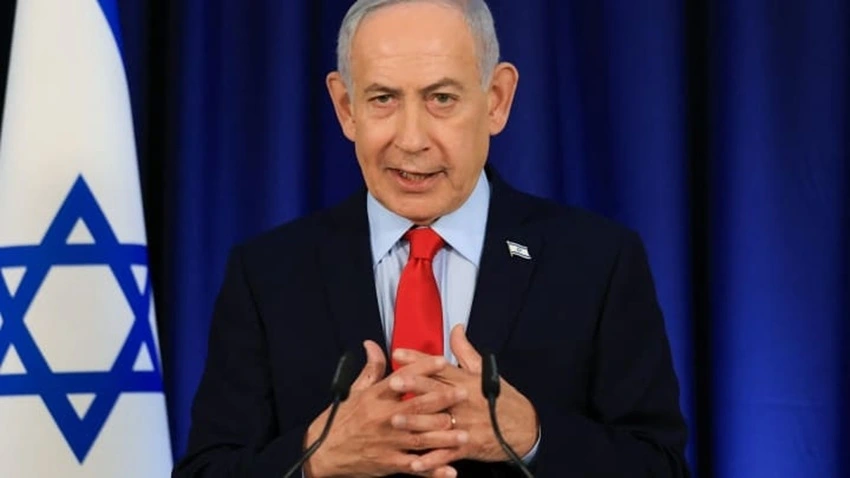 Thủ tướng Israel Benjamin Netanyahu phát biểu trong cuộc họp báo tại Jerusalem. Ảnh: Reuters