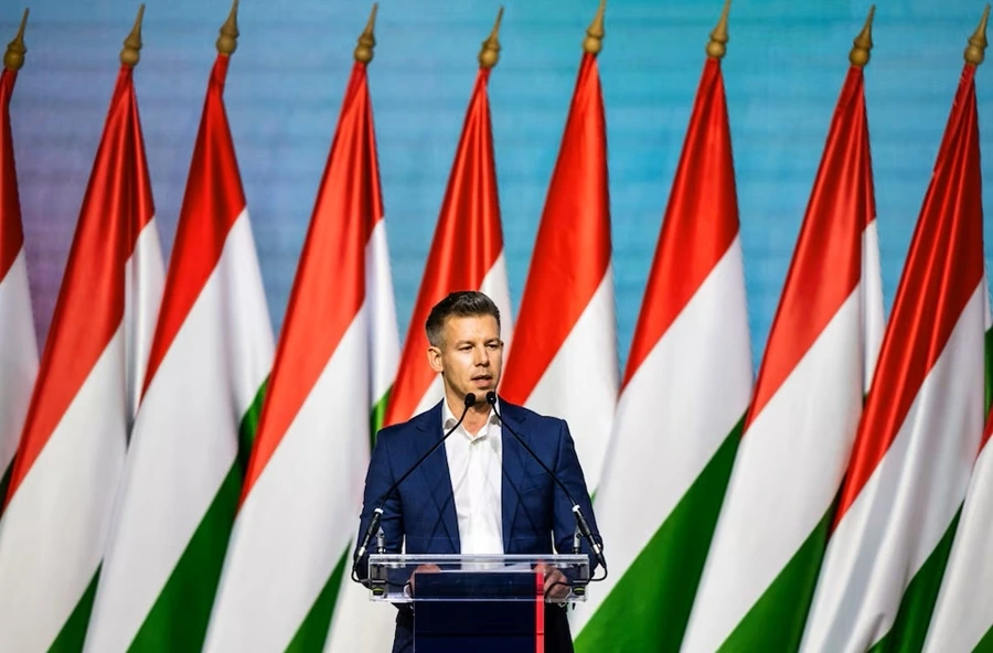 Lãnh đạo đảng đối lập TISZA Peter Magyar. Ảnh: Reuters