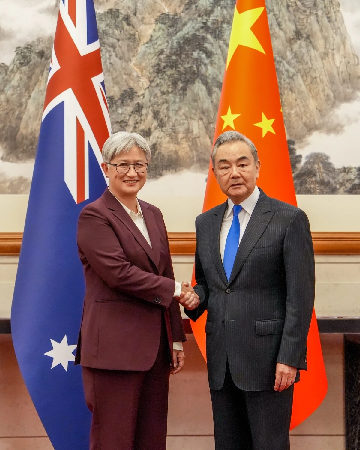 Ngoại trưởng Australia Peny Wong gặp Ngoại trưởng Trung Quốc Vương Nghị hôm 29/4/2026 tại Bắc Kinh, Trung Quốc. Ảnh: FB/Penny Wong