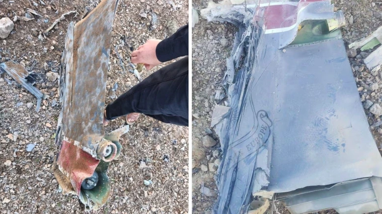 Mảnh vỡ từ máy bay Mỹ bị Iran bắn rơi ngày 3/4. Ảnh: Reuters