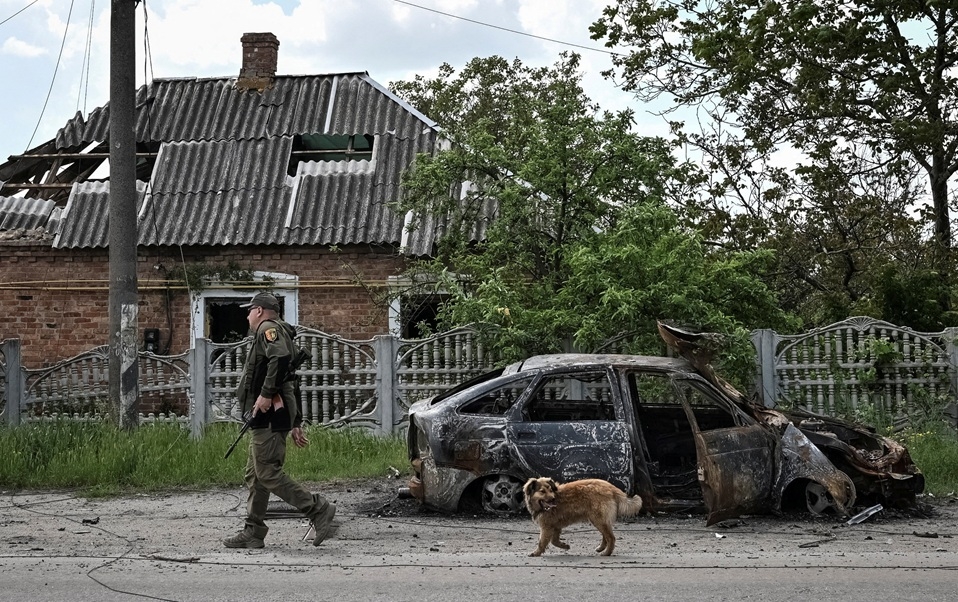 Binh sĩ Ukraine tại thị trấn tiền tuyến Orikhiv ở vùng Zaporizhzhia. Ảnh: Reuters