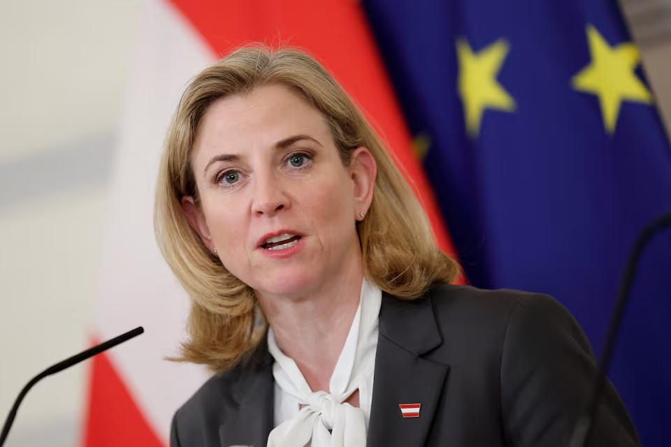 Bộ trưởng Ngoại giao Áo Beate Meinl-Reisinger (Ảnh: Reuters)