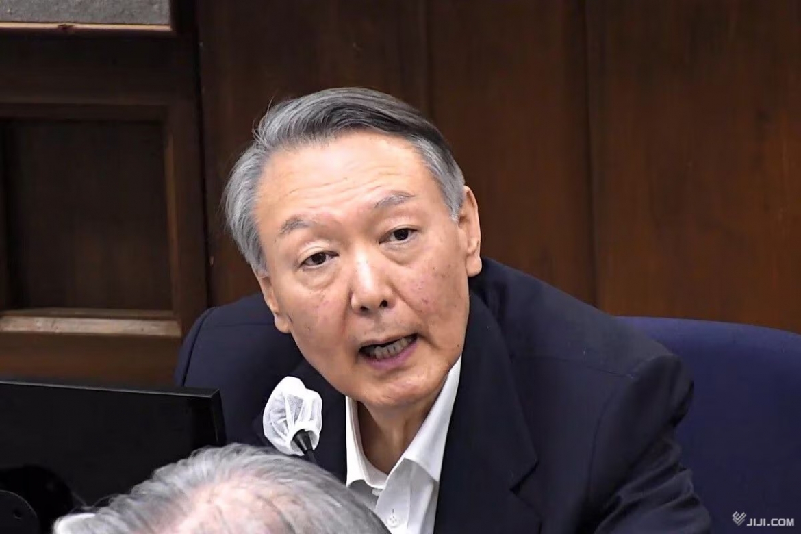 Cựu Tổng thống Hàn Quốc Yoon Suk Yeol hầu tòa. Ảnh: Jiji Press
