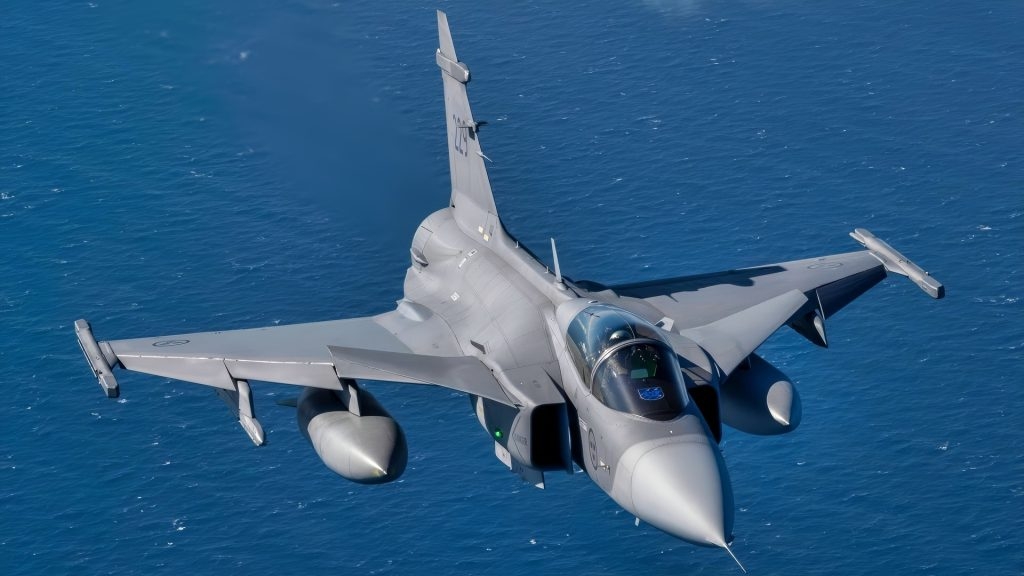 Máy bay JAS 39 Gripen của Không quân Thụy Điển tham gia cuộc tập trận Ramstein Flag 24 của NATO. Ảnh: Không quân Mỹ
