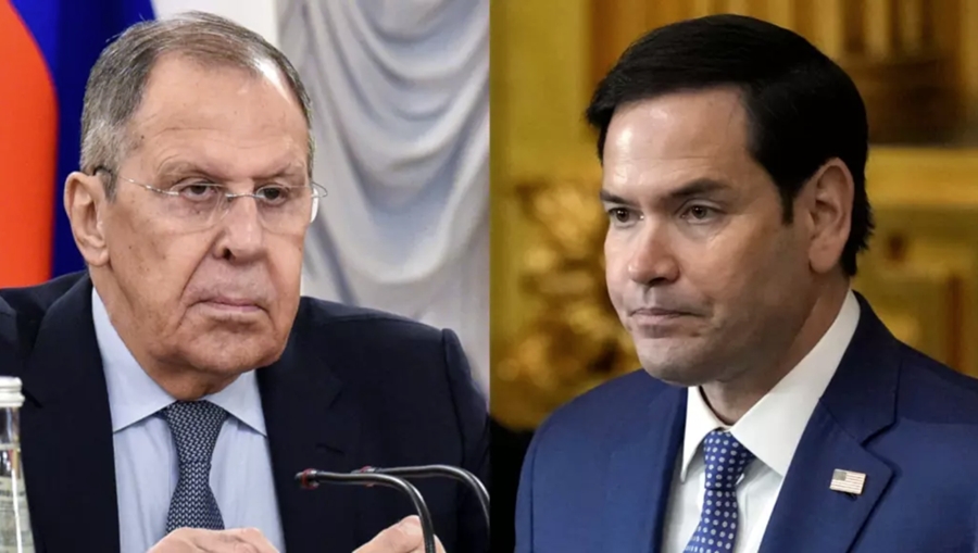 Ngoại trưởng Nga Sergei Lavrov (trái) và Ngoại trưởng Mỹ Marco Rubio. Ảnh: AP