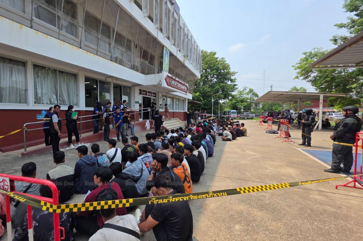 Ảnh người Myanmar nhập cư trái phép bị bắt giữ. Nguồn: Bangkok Post