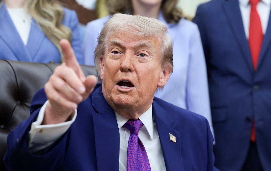 Tổng thống Mỹ Donal Trump tuyên bố “kế hoạch tốt nhất” để kết thúc chiến sự với Iran. Ảnh: Reuters