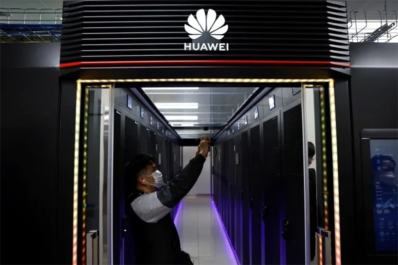 Một trung tâm dữ liệu do Huawei hỗ trợ ở tỉnh Thiểm Tây, Trung Quốc, ngày 25/4/2023. Ảnh: Reuters
