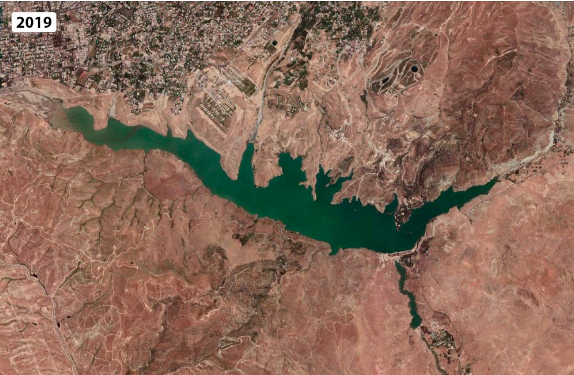Đập Latyan ở Tehran, Iran. Ảnh: Google Earth