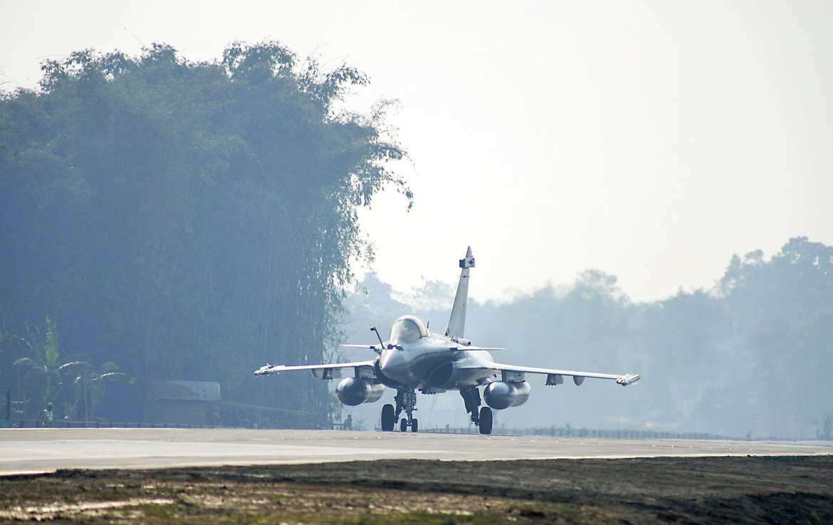 Một chiếc máy bay chiến đấu Rafale của Không quân Ấn Độ. Ảnh ANI