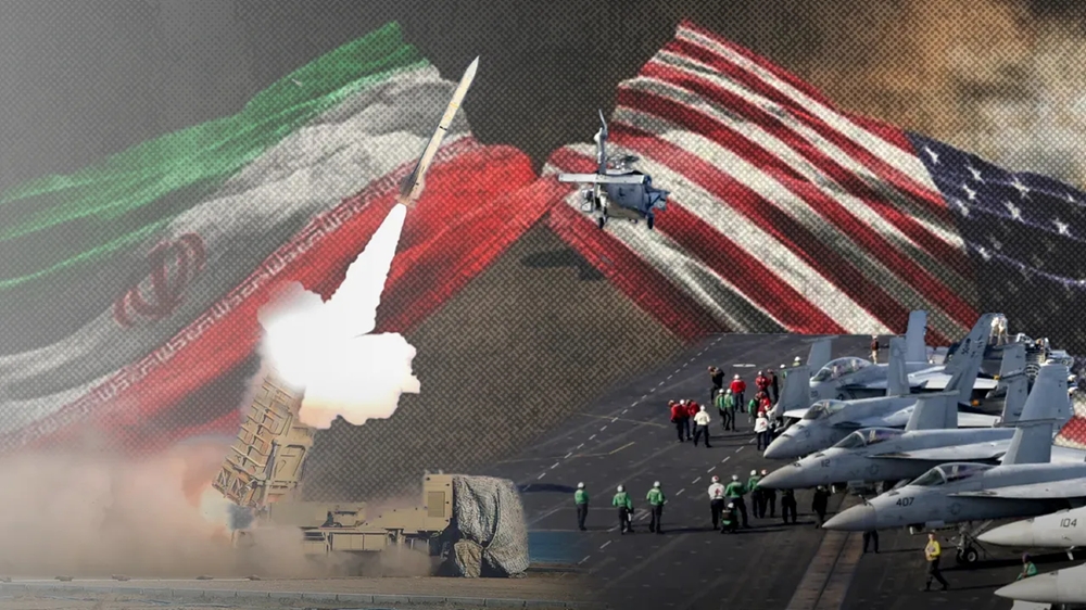 Mỹ đang tăng cường lực lượng quân sự gần Iran, bao gồm tàu ​​chiến, máy bay chiến đấu và máy bay tiếp nhiên liệu. Ảnh: TRT World