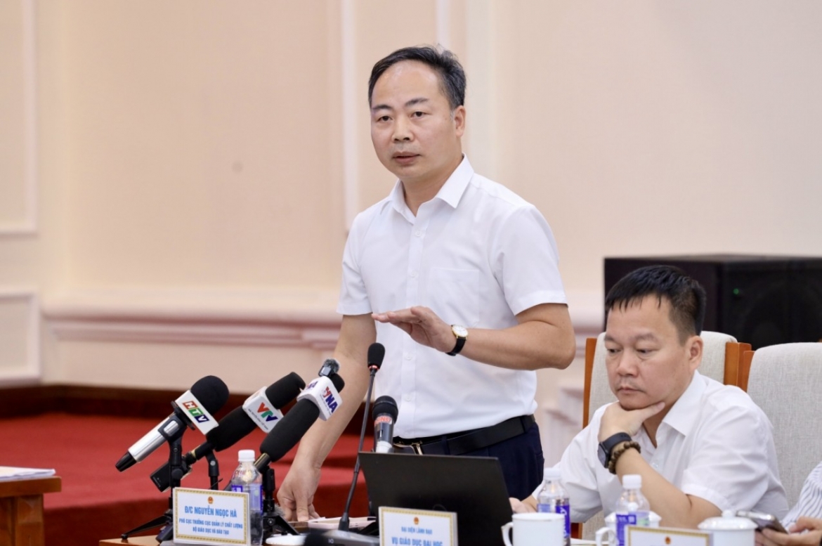 GS.TS Nguyễn Ngọc Hà, Phó Cục trưởng Cục Quản lý Chất lượng, Bộ GD-ĐT (Ảnh: moet)