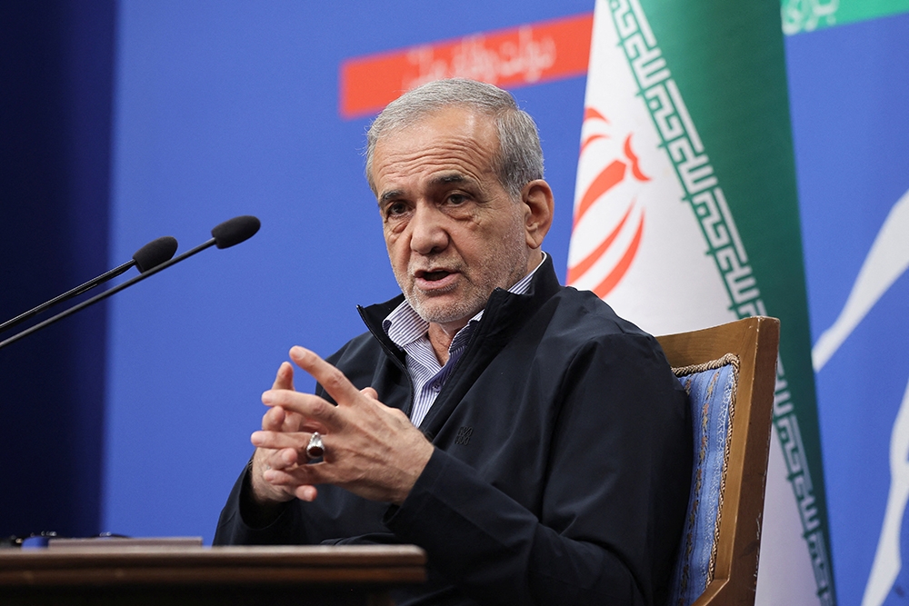 Tổng thống Iran Masoud Pezeshkian. Ảnh: Reuters