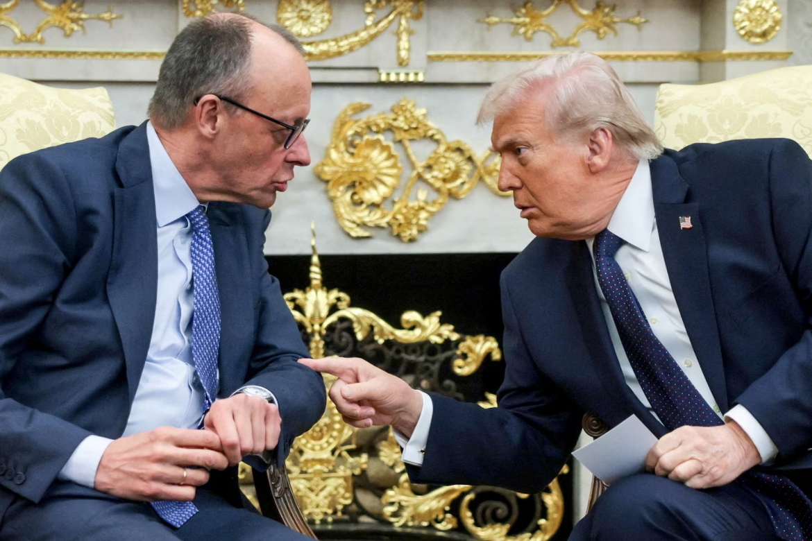 Tổng thống Mỹ Donald Trump tiếp Thủ tướng Đức Friedrich Merz tại Nhà Trắng, ngày 3/3/2026. Ảnh: Reuters