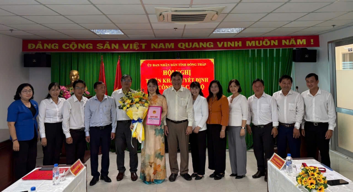 Bà Phạm Thị Ngọc Đào được bổ nhiệm giữ chức Giám đốc Sở Nội vụ tỉnh Đồng Tháp