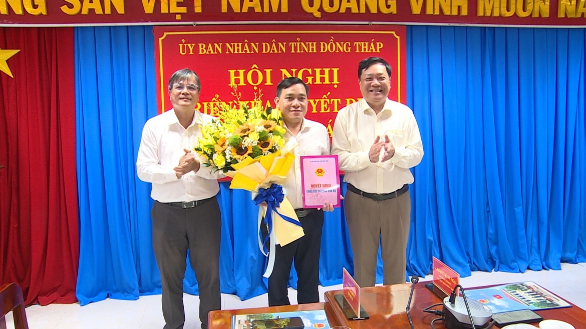 Ông Ngô Huỳnh Quang Thái được bổ nhiệm giữ chức Giám đốc Sở Khoa học và Công nghệ tỉnh