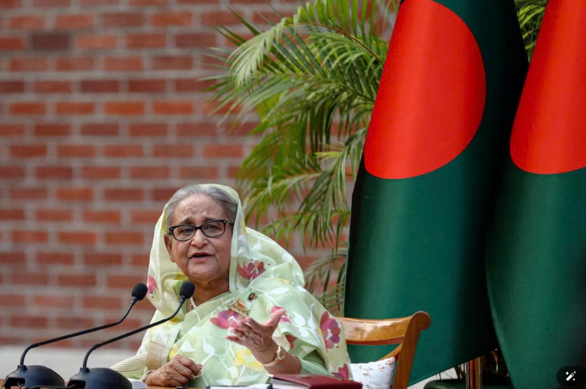 Cựu Thủ tướng Bangladesh Sheikh Hasina (Ảnh: Reuters)