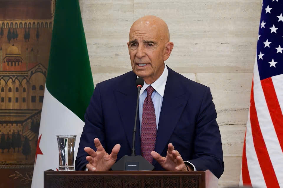 Đặc phái viên Mỹ về Syria Tom Barrack. Ảnh: Reuters