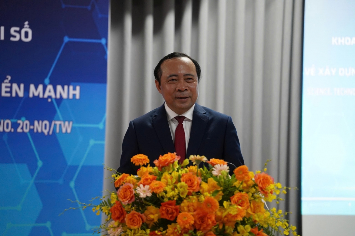 Bộ trưởng Khoa học và Công nghệ Vũ Hải Quân: Nghị quyết 20 đặt ra bước chuyển căn bản đối với khoa học, công nghệ biển. 