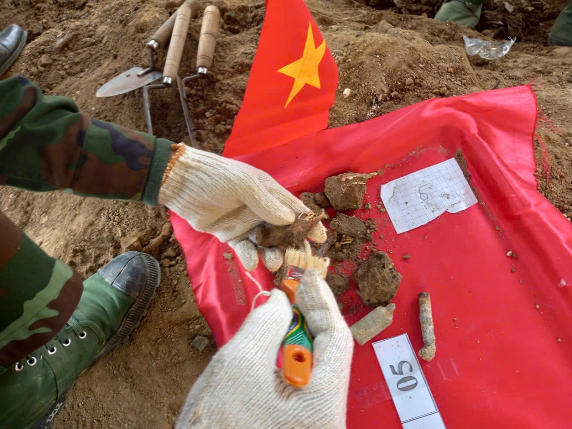 Phần xương được tìm thấy 