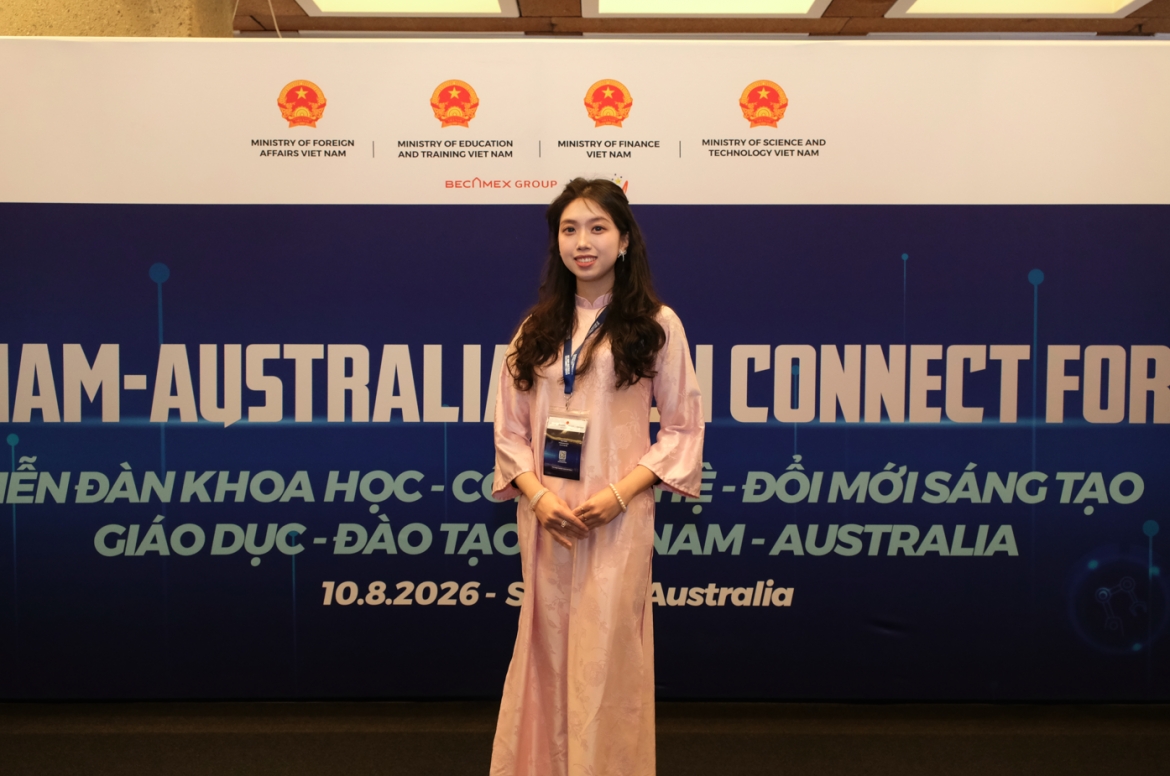 Chị Nguyễn Bảo Ngọc - cán bộ truyền thông Hội Sinh viên Việt Nam tại bang New South Wales, Australia