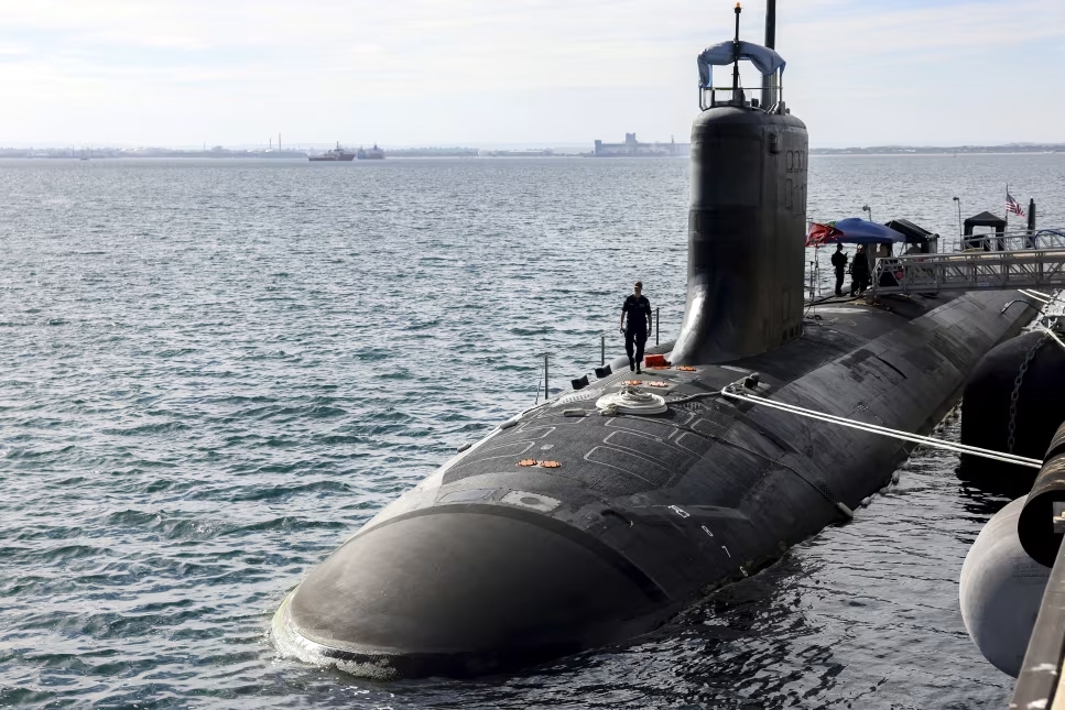 Tàu ngầm tấn công nhanh lớp Virginia USS Minnesota. Ảnh: AP