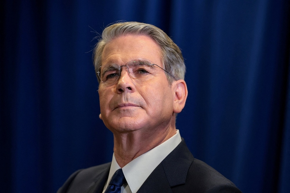 Bộ trưởng Bộ Tài chính Mỹ Scott Bessent có thể được bổ nhiệm làm "ông trùm AI". Ảnh: Reuters