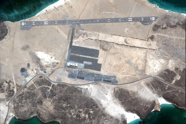Ảnh vệ tinh chụp đảo Perim, Yemen, ngày 11/9/2026. Ảnh: Airbus DS/Reuters