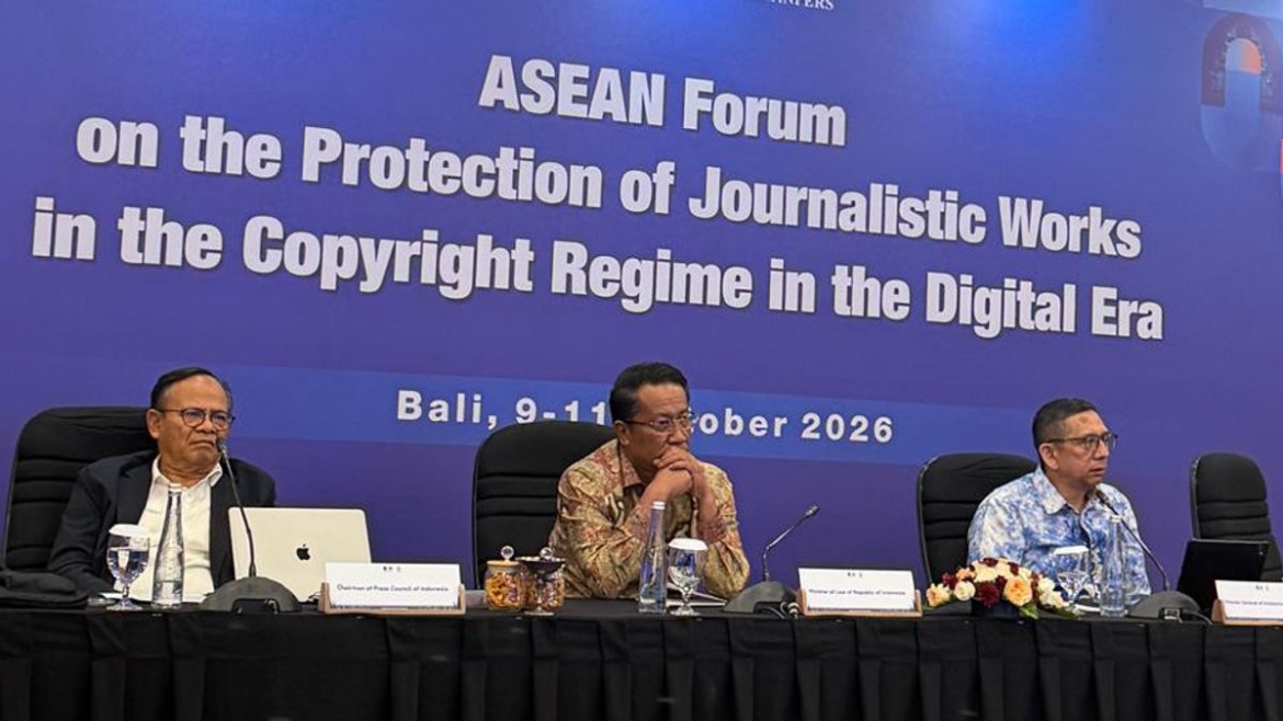 Diễn đàn ASEAN về bảo vệ tác phẩm báo chí trong cơ chế bản quyền kỷ nguyên số tại Bali. Ảnh: VOI