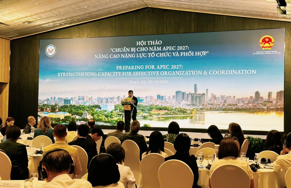 Thứ trưởng Nguyễn Minh Vũ phát biểu khai mạc hội thảo 