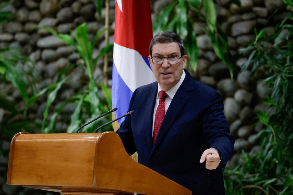 Ngoại trưởng Cuba Bruno Rodríguez tại một cuộc họp báo ở La Habana, ngày 7/9/2026. Ảnh: Reuters