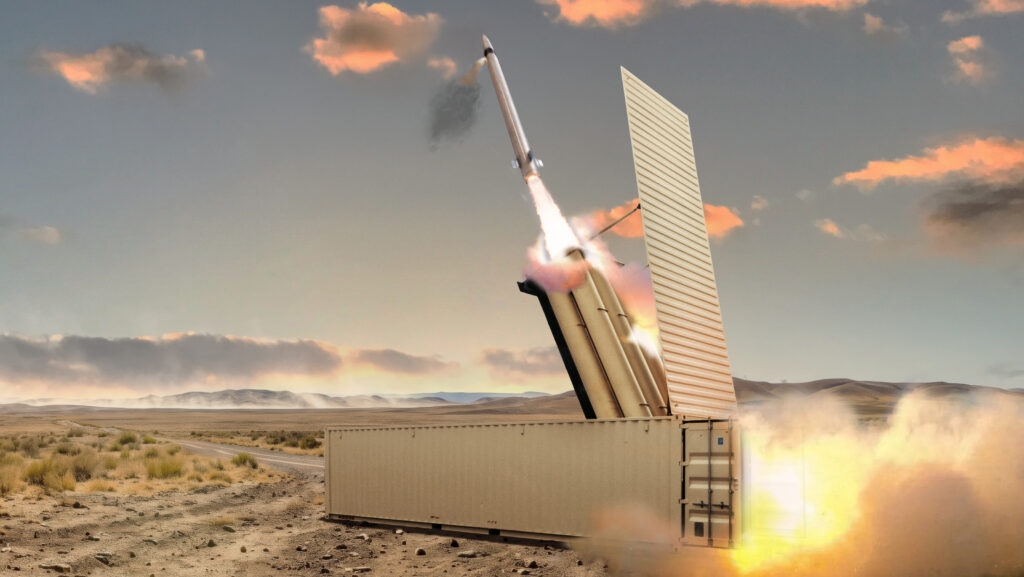 Hình ảnh mô phỏng tên lửa đánh chặn PAC-3 Edge của Lockheed Martin. Ảnh: Lockheed Martin