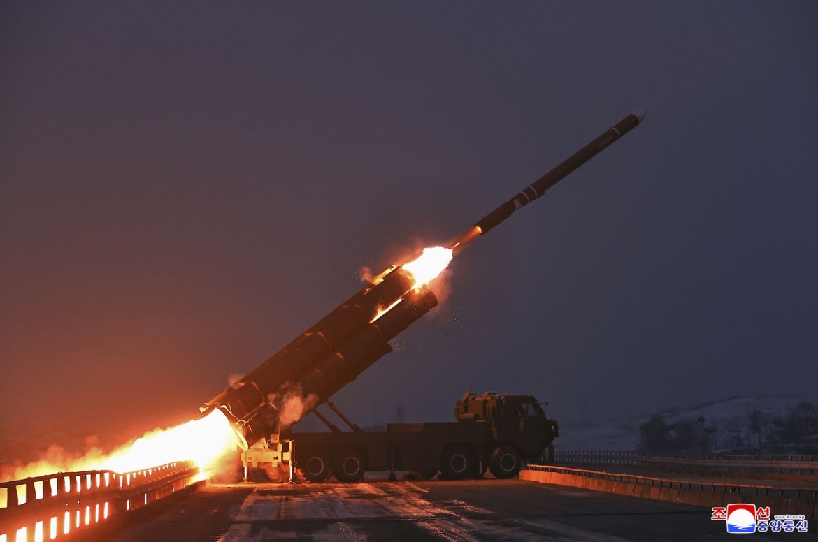 Một vụ phóng tên lửa hành trình chiến lược tầm xa của Triều Tiên. Ảnh: KCNA
