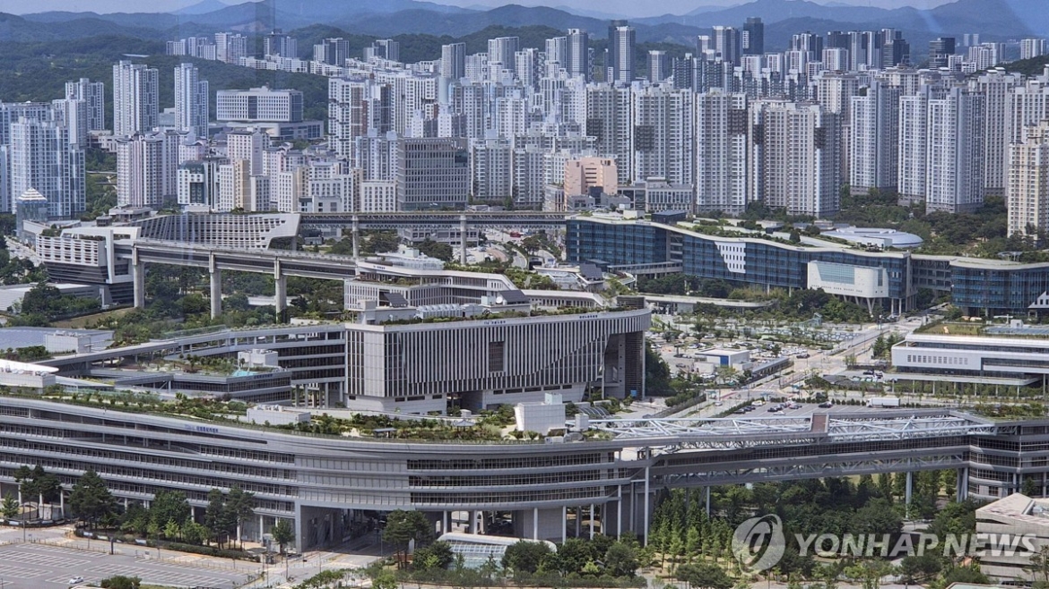 Trụ sở một số cơ quan chính phủ Hàn Quốc tại Sejong. Ảnh: Yonhap