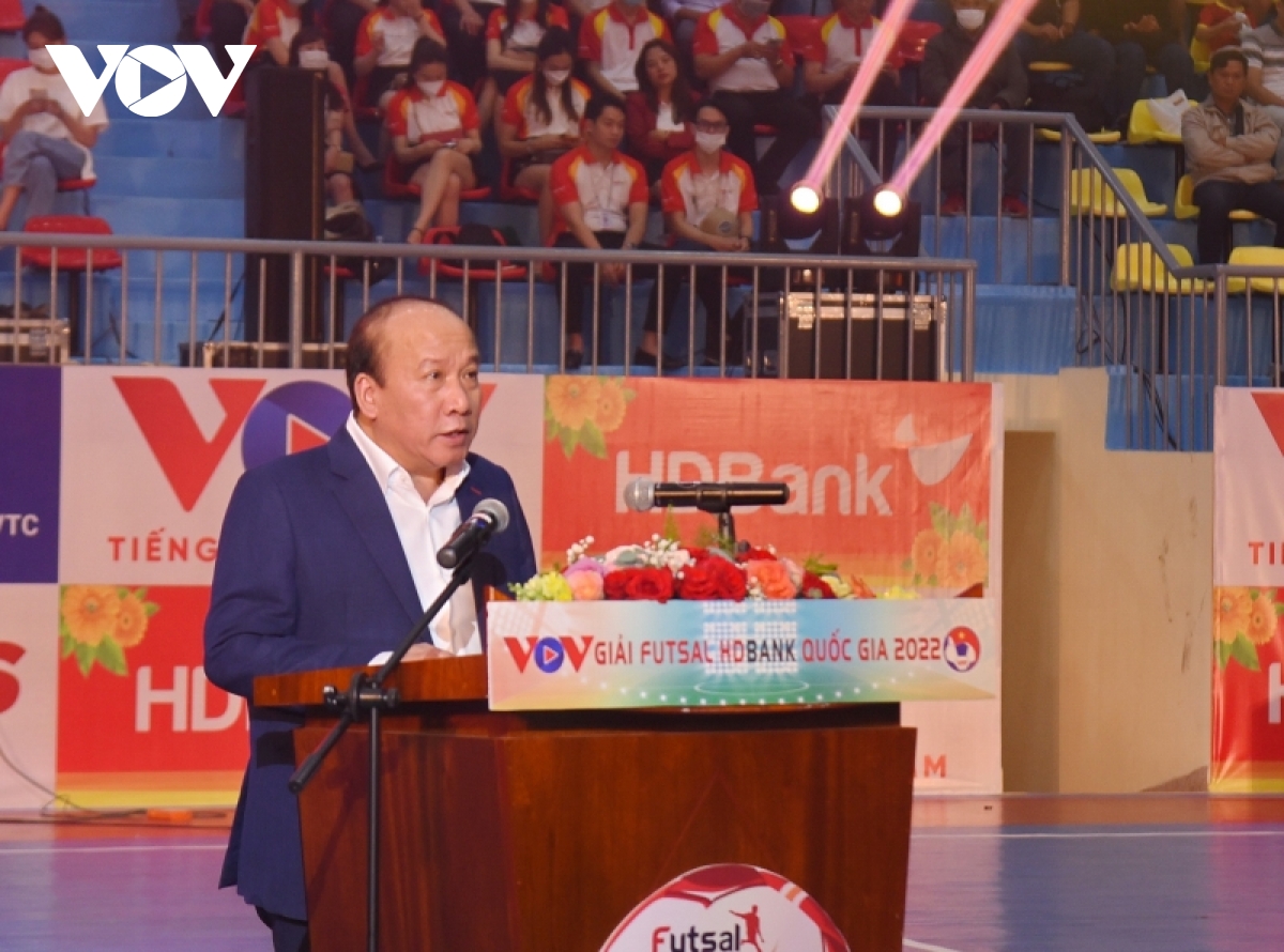khai mac giai futsal hdbank vDqg 2022 tai Da lat hinh anh 1