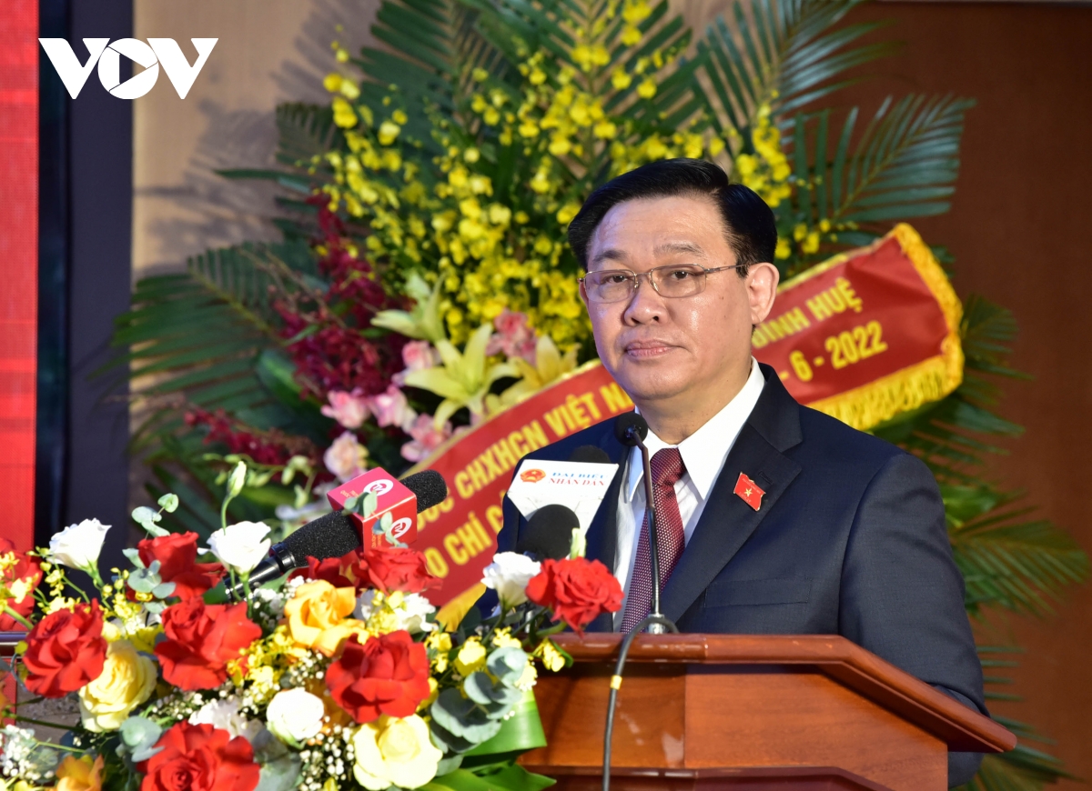 chu tich quoc hoi vuong Dinh hue tham, lam viec voi bao Dai bieu nhan dan hinh anh 3