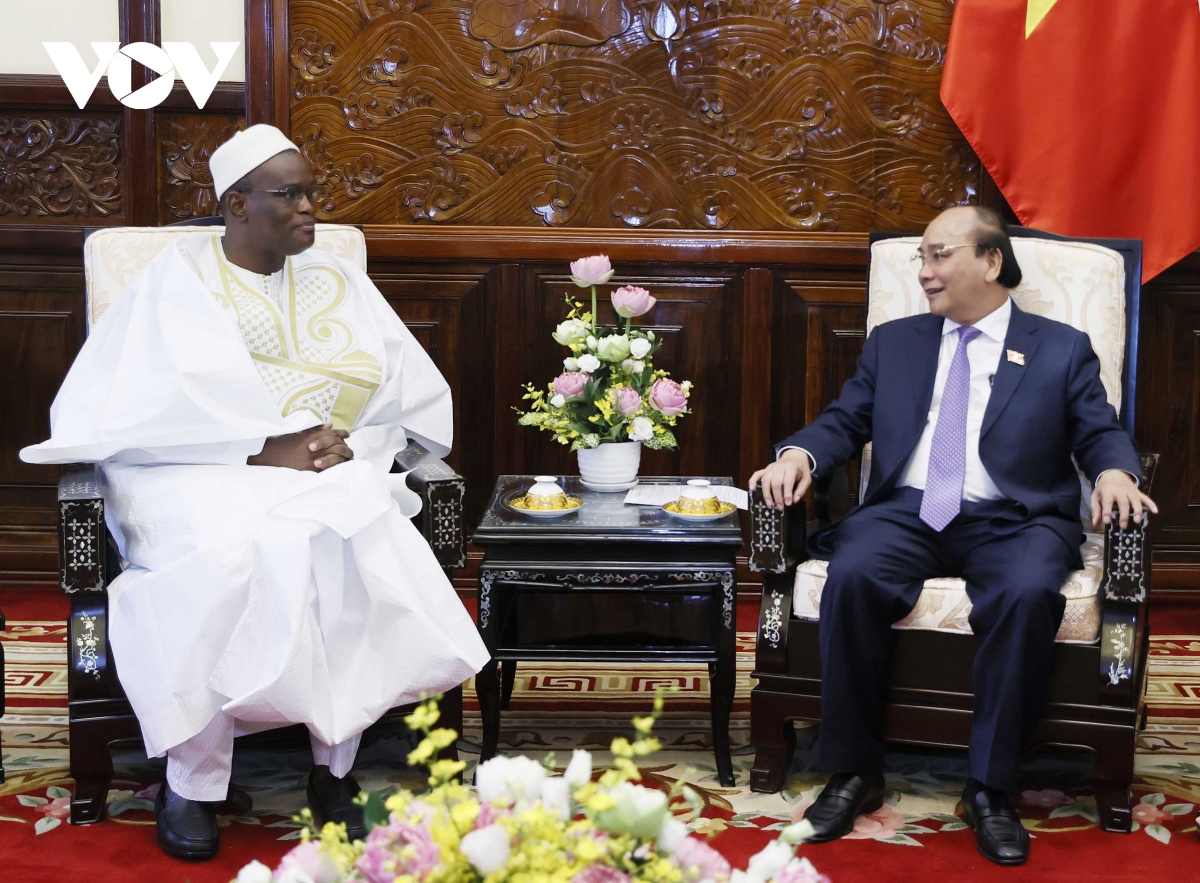 chu tich nuoc tiep cac Dai su cac nuoc croatia, senegal trinh quoc thu hinh anh 4