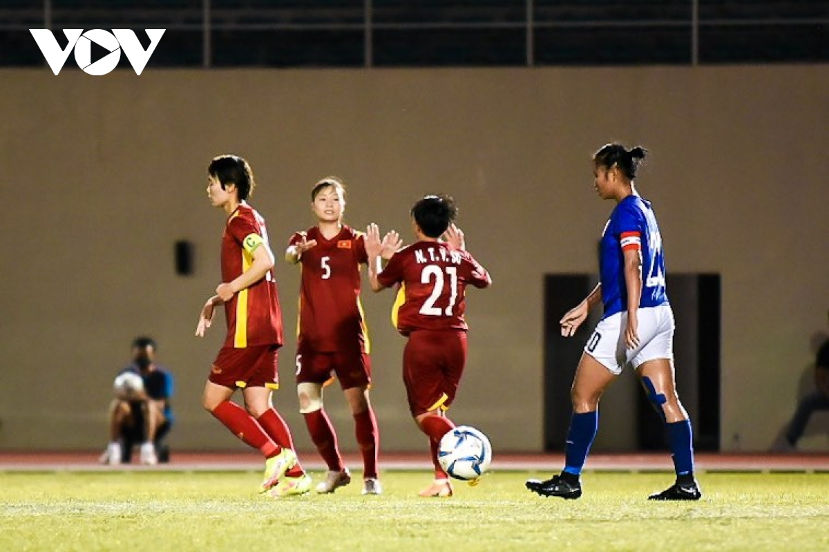 truc tiep Dt nu viet nam 3-0 Dt nu campuchia suc ep lien hoi hinh anh 8
