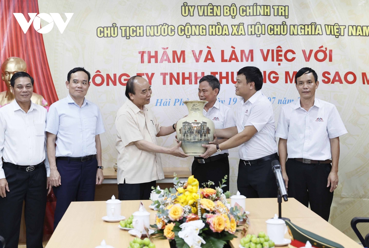 chu tich nuoc tham mo hinh det may san xuat kinh doanh hieu qua tai hai phong hinh anh 2