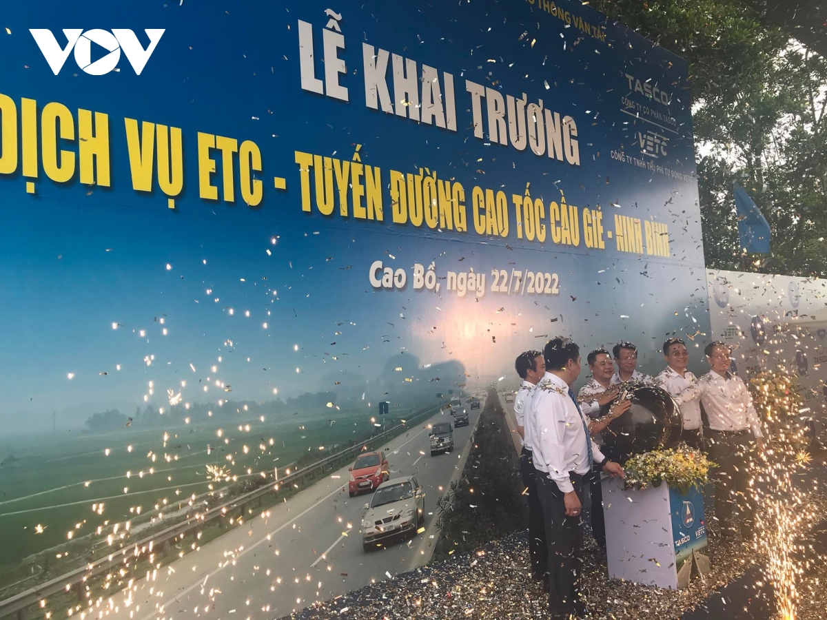 cao toc cau gie - ninh binh khai truong thu phi khong dung etc toan tuyen hinh anh 1