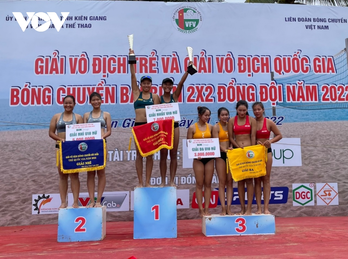 khai mac giai vo dich bong chuyen bai bien 2x2 dong doi quoc gia nam 2022 hinh anh 1