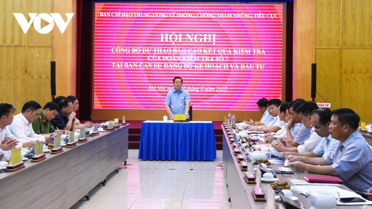 ket qua kiem tra phong, chong tham nhung tai bo ke hoach va Dau tu hinh anh 1