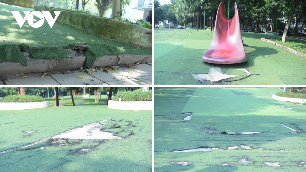 cong vien o cau giay xuong cap, nguoi dan e de khi vui choi, the duc the thao hinh anh 3