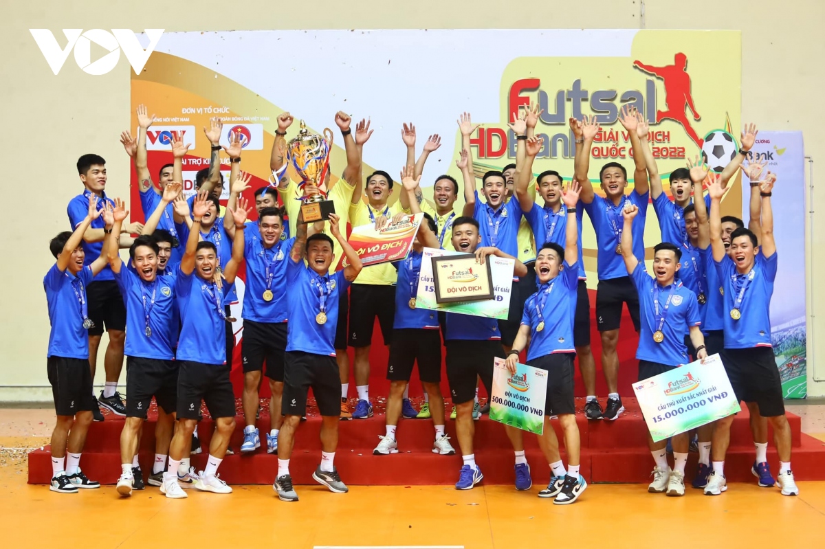 ket thuc giai futsal hdbank vDqg 2022 sahako nang cup, sai gon fc gianh hang ba hinh anh 5