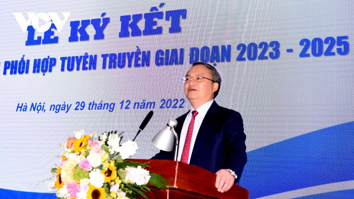 vov va lien minh hop tac xa viet nam ky ket chuong trinh phoi hop tuyen truyen 2023-2025 hinh anh 1