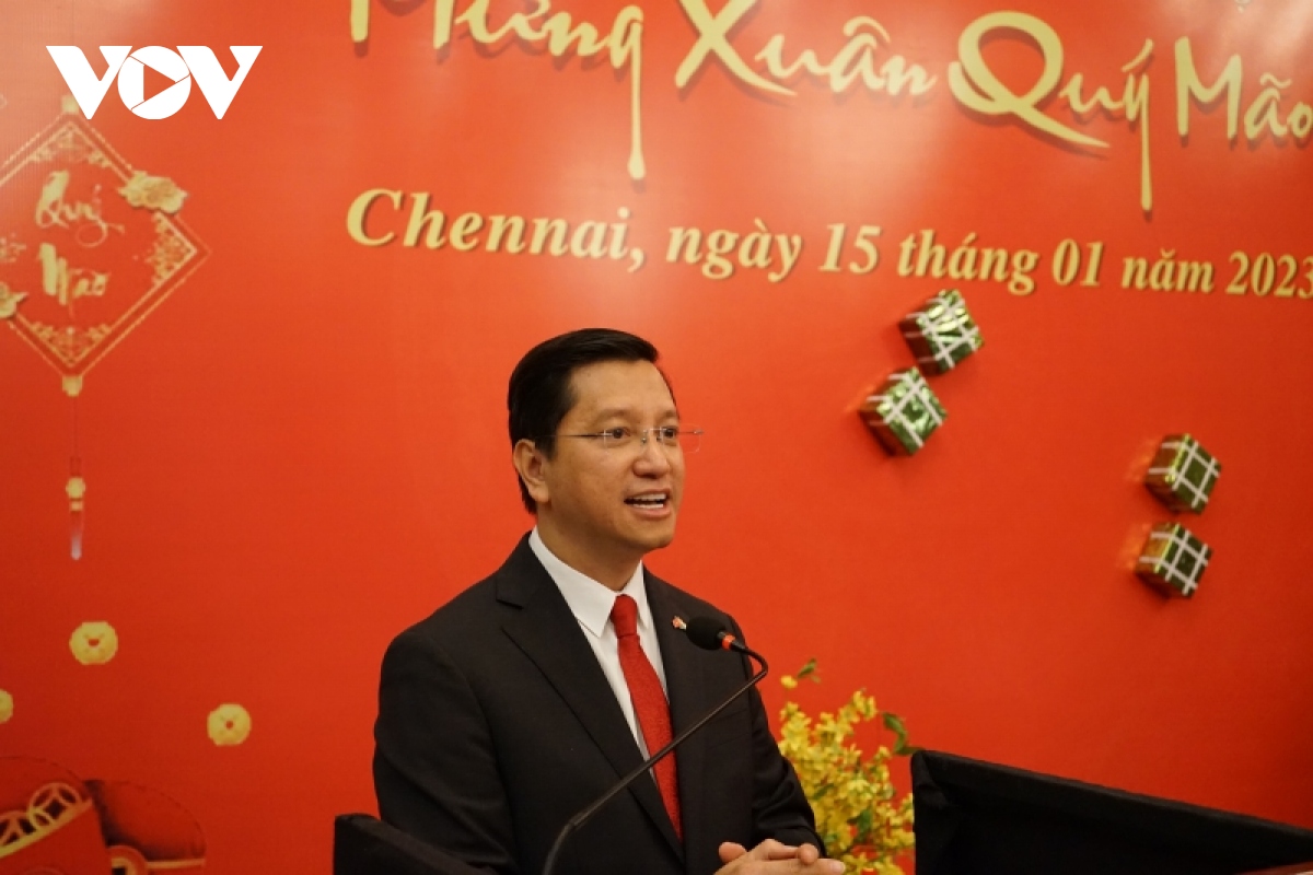 Dam am tet cong dong - xuan que huong 2023 tai chennai, An Do hinh anh 1