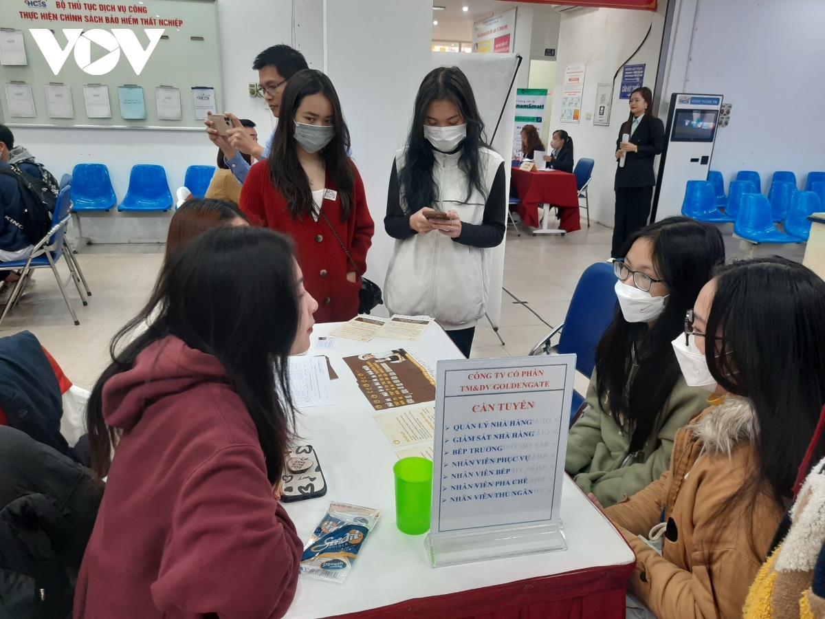 can tet, hang chuc doanh nghiep tai ha noi len san chay dua tuyen lao dong thoi vu hinh anh 1