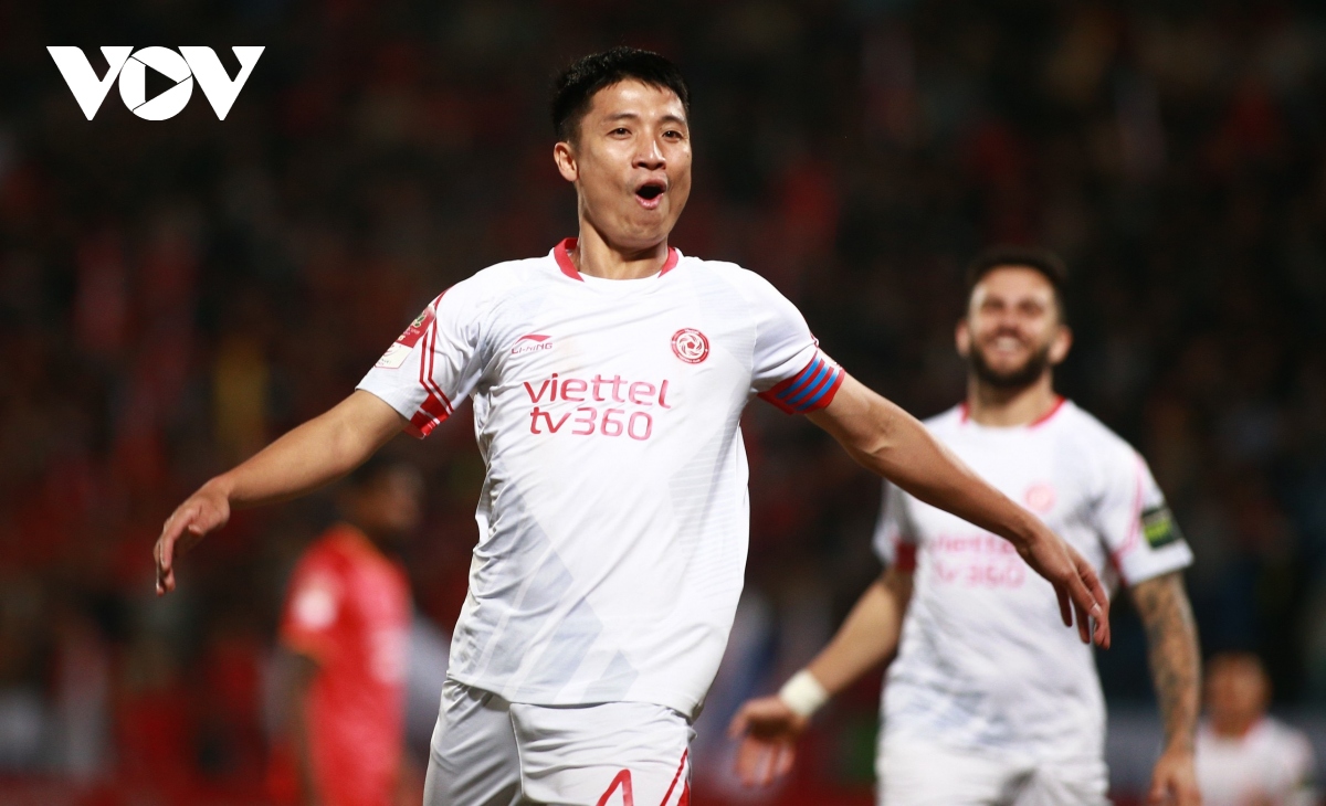 truc tiep clb cong an ha noi 0-1 viettel fc trung ve tien dung mo diem hinh anh 1